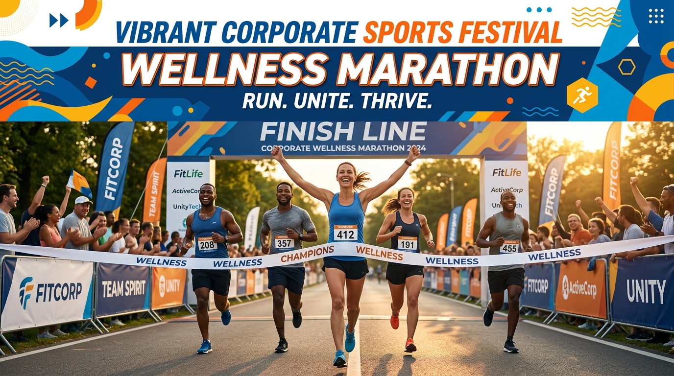 Corporate Wellness Marathon & Sports Festival Banner